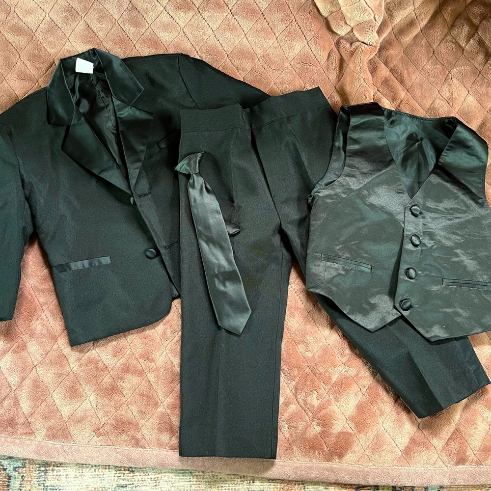 Toddler four-piece tuxedo